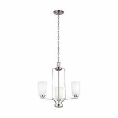 Sea Gull Franport 3-LT Chandelier - Brushed Nickel - 3128903-962