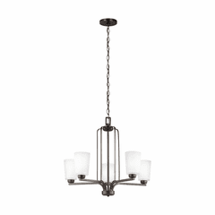 Sea Gull Franport 5-LT Chandelier - Burnt Sienna - 3128905-710