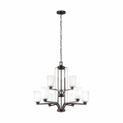 Sea Gull Franport 9-LT Chandelier - Burnt Sienna - 3128909-710