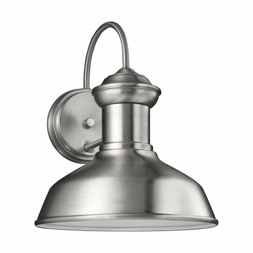 Sea Gull Fredricksburg Sm. LED Outdoor Wall Lantern - Satin Aluminum - 8547793S-04