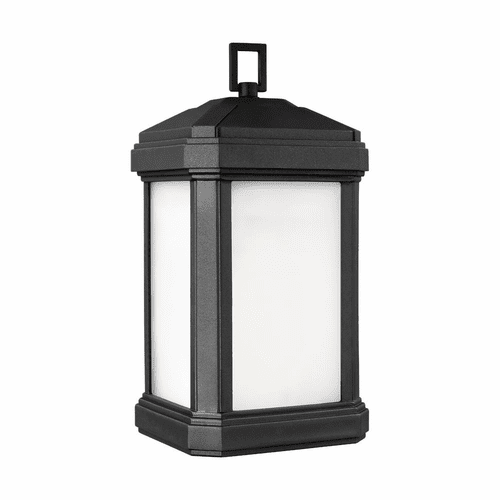 Sea Gull Gaelan Large 1-LT Outdoor Wall Lantern - Black - 8747401-12