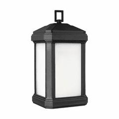 Sea Gull Gaelan Large 1-LT Outdoor Wall Lantern - Black - 8747401EN3-12