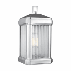 Sea Gull Gaelan Large 1-LT Outdoor Wall Lantern - Painted Nickel - 8747431-753