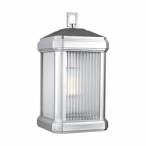 Sea Gull Gaelan Large 1-LT Outdoor Wall Lantern - Painted Nickel - 8747431EN3-753
