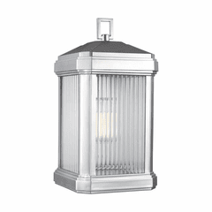 Sea Gull Gaelan Large 1-LT Outdoor Wall Lantern - Painted Nickel - 8747431EN3-753