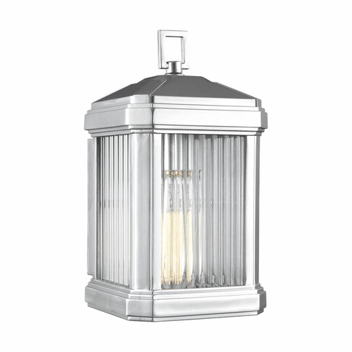 Sea Gull Gaelan Medium 1-LT Outdoor Wall Lantern - Painted Nickel - 8647431EN3-753