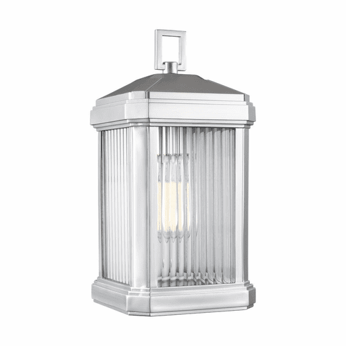 Sea Gull Gaelan Small 1-LT Outdoor Wall Lantern - Painted Nickel - 8547431-753