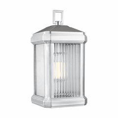 Sea Gull Gaelan Small 1-LT Outdoor Wall Lantern - Painted Nickel - 8547431-753