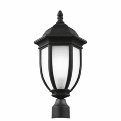 Sea Gull Galvyn 1-LT Outdoor Post Lantern - Black - 8229301EN3-12 Sea Gull Galvyn 1-LT Outdoor Post Lantern - Black - 8229301EN3-12
