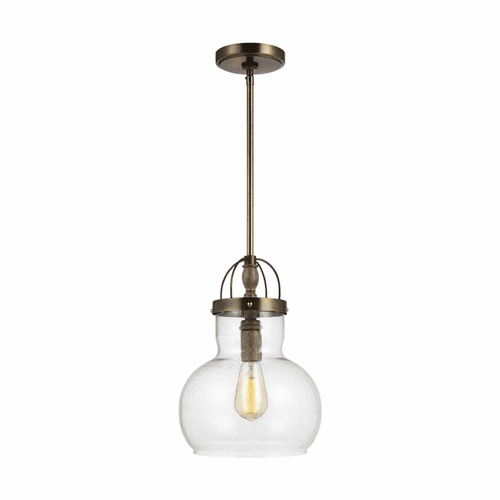 Sea Gull Garvin One Light Pendant - Aged Brass - 6000301-830