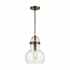Sea Gull Garvin One Light Pendant - Aged Brass - 6000301-830