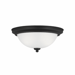 Sea Gull Geary 2-LT Ceiling Flush Mount - Midnight Black - 77064-112