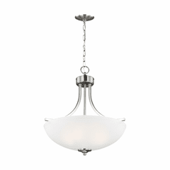 Sea Gull Geary Medium 3-LT Pendant - Brushed Nickel - 6616503EN3-962