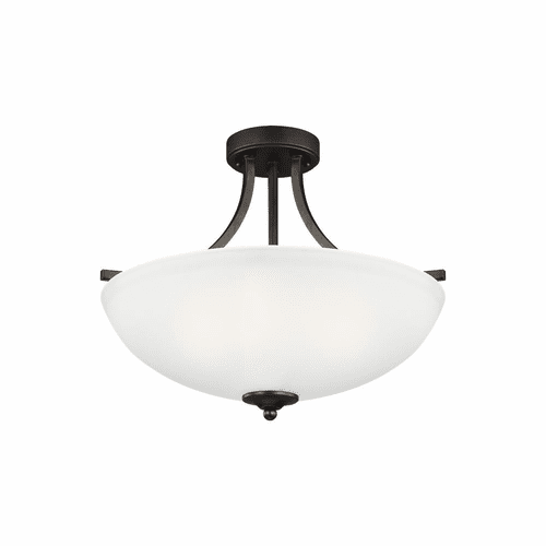 Sea Gull Geary Medium 3-LT Semi-Flush/Pendant - Burnt Sienna - 7716503-710