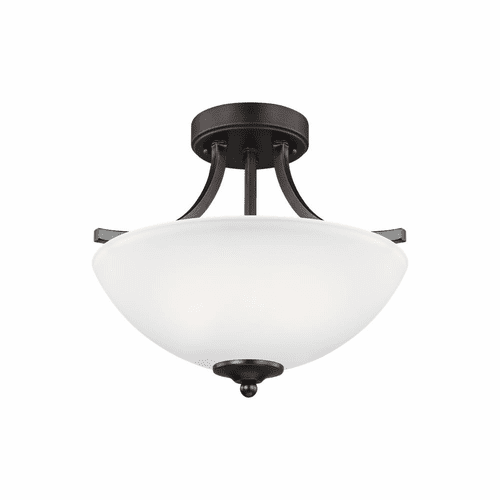 Sea Gull Geary Small 2-LT Semi-Flush/Pendant - Burnt Sienna - 7716502-710