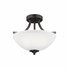 Sea Gull Geary Small 2-LT Semi-Flush/Pendant - Burnt Sienna - 7716502-710