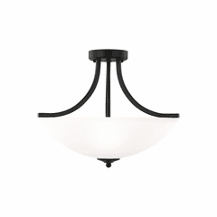 Sea Gull Geary Small 3-LT Semi-Flush/Pendant - Midnight Black - 7716503-112 Sea Gull Geary Small 3-LT Semi-Flush/Pendant - Midnight Black - 7716503-112