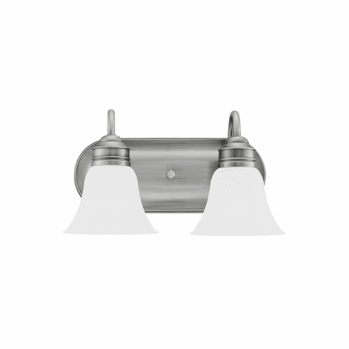 Sea Gull Gladstone 2-LT Wall/Bath Light - Antique Brushed Nickel - 44851-965