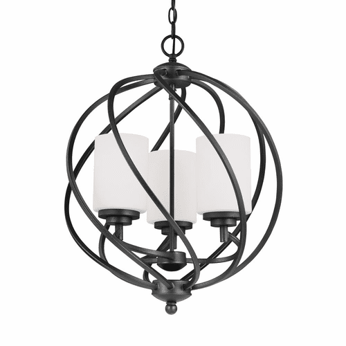 Sea Gull Goliad 3-LT Hall/Foyer Light - Blacksmith - 5125203-839