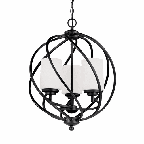 Sea Gull Goliad 3-LT Hall/Foyer Light - Blacksmith - 5125203EN3-839