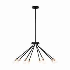 Sea Gull Graham 8-LT Chandelier - Midnight Black - 3001208-112