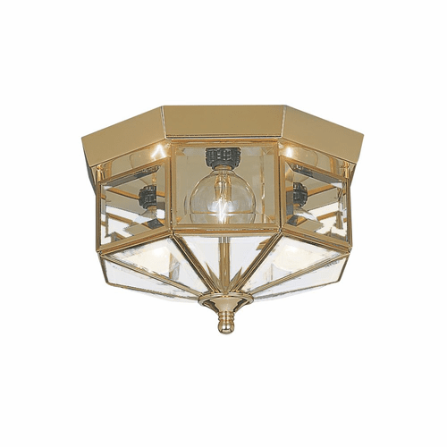 Sea Gull Grandover 3-LT Ceiling Flush Mount - Polished Brass - 7661-02
