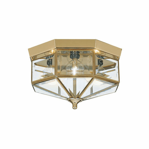 Sea Gull Grandover 4-LT Ceiling Flush Mount - Polished Brass - 7662-02