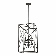 Sea Gull Greenbrier Large 6-LT Hall/Foyer Light - Iron Oxide - F3197/6IO