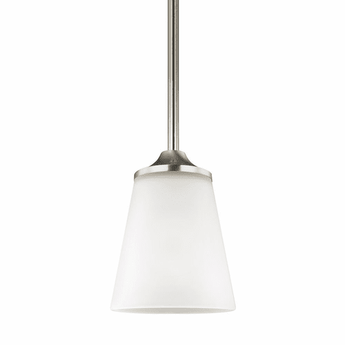 Sea Gull Hanford 1-LT Mini-Pendant - Brushed Nickel - 6124501EN3-962