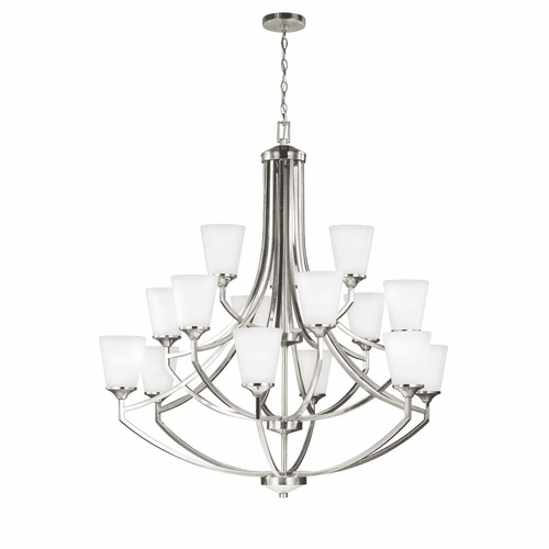 Sea Gull Hanford 15-LT Chandelier - Brushed Nickel - 3124515-962
