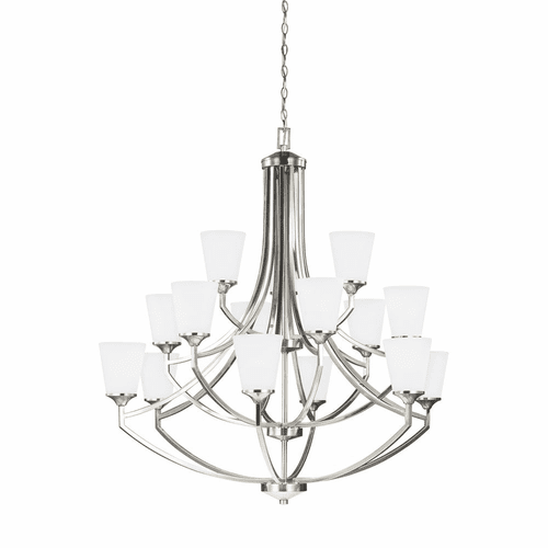 Sea Gull Hanford 15-LT Chandelier - Brushed Nickel - 3124515EN3-962