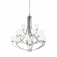 Sea Gull Hanford 15-LT Chandelier - Brushed Nickel - 3124515EN3-962