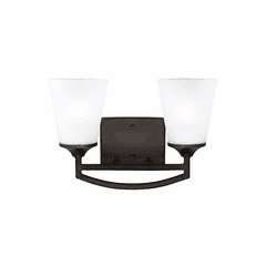 Sea Gull Hanford 2-LT Wall/Bath Light - Burnt Sienna - 4424502-710