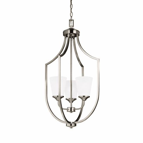 Sea Gull Hanford 3-LT Hall/Foyer Light - Brushed Nickel - 5224503-962