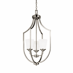 Sea Gull Hanford 3-LT Hall/Foyer Light - Brushed Nickel - 5224503-962 Sea Gull Hanford 3-LT Hall/Foyer Light - Brushed Nickel - 5224503-962