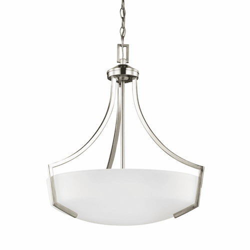 Sea Gull Hanford 3-LT Pendant - Brushed Nickel - 6624503-962