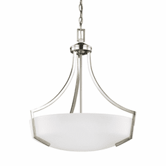 Sea Gull Hanford 3-LT Pendant - Brushed Nickel - 6624503EN3-962