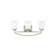 Sea Gull Hanford 3-LT Wall/Bath Light - Brushed Nickel - 4424503EN3-962