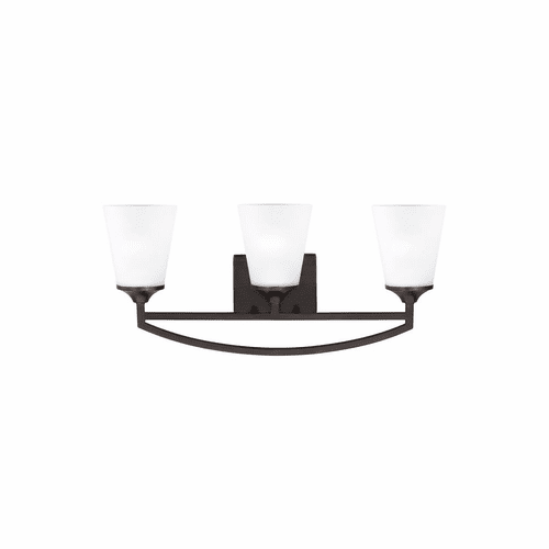 Sea Gull Hanford 3-LT Wall/Bath Light - Burnt Sienna - 4424503-710