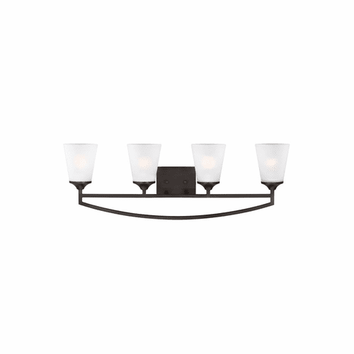 Sea Gull Hanford 4-LT Wall/ Bath Light - Burnt Sienna - 4424504-710