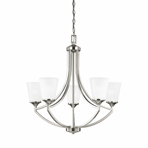 Sea Gull Hanford 5-LT Chandelier - Brushed Nickel - 3124505EN3-962