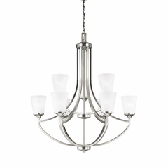 Sea Gull Hanford 9-LT Chandelier - Brushed Nickel - 3124509-962