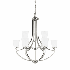 Sea Gull Hanford 9-LT Chandelier - Brushed Nickel - 3124509EN3-962