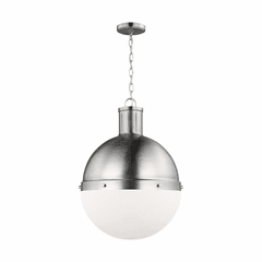 Sea Gull Hanks One Light Large Pendant - Brushed Nickel - 6677101-962