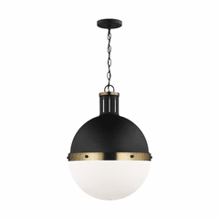 Sea Gull Hanks One Light Large Pendant - Midnight Black - 6677101-112