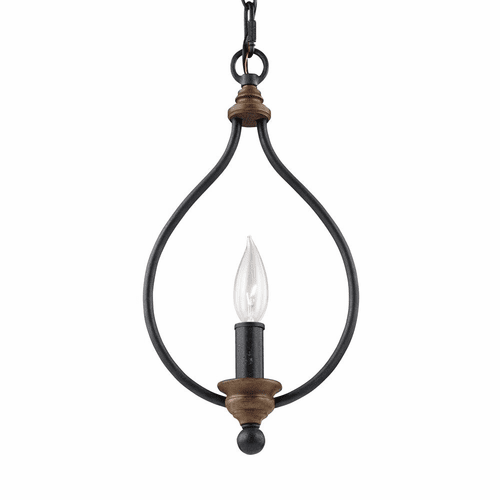Sea Gull Hartsville 1-LT Mini-Pendant - Dark Weathered Zinc  - P1341DWZ/WO