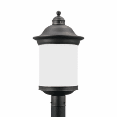 Sea Gull Hermitage 1-LT Outdoor Post Lantern - Antique Bronze - 89298-71