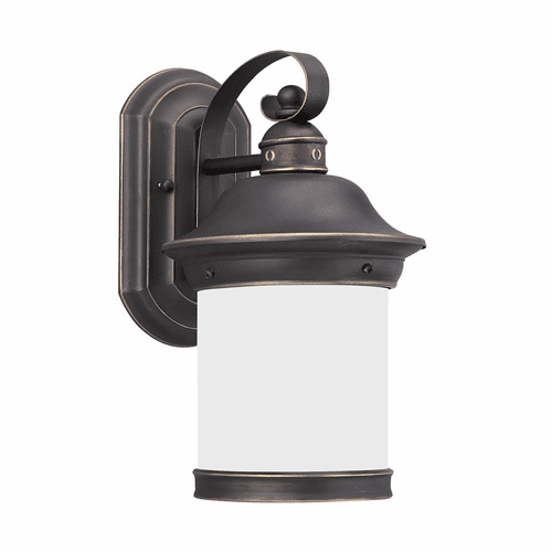 Sea Gull Hermitage 1-LT Outdoor Wall Lantern - Antique Bronze - 89181-71