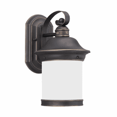 Sea Gull Hermitage 1-LT Outdoor Wall Lantern - Antique Bronze - 89181-71 Sea Gull Hermitage 1-LT Outdoor Wall Lantern - Antique Bronze - 89181-71