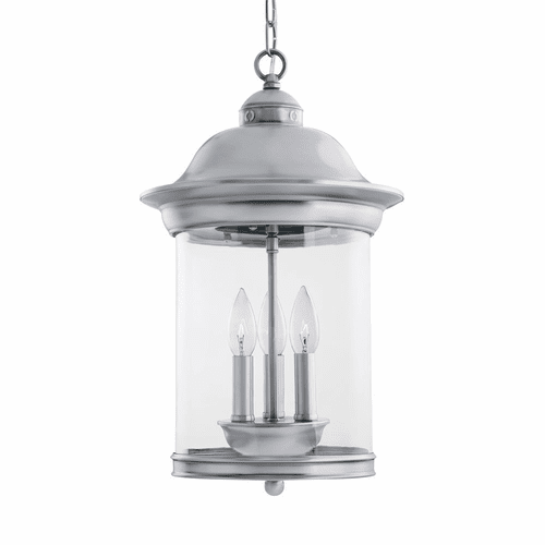Sea Gull Hermitage 3-LT Outdoor Pendant - Antique Brushed Nickel - 60081-965